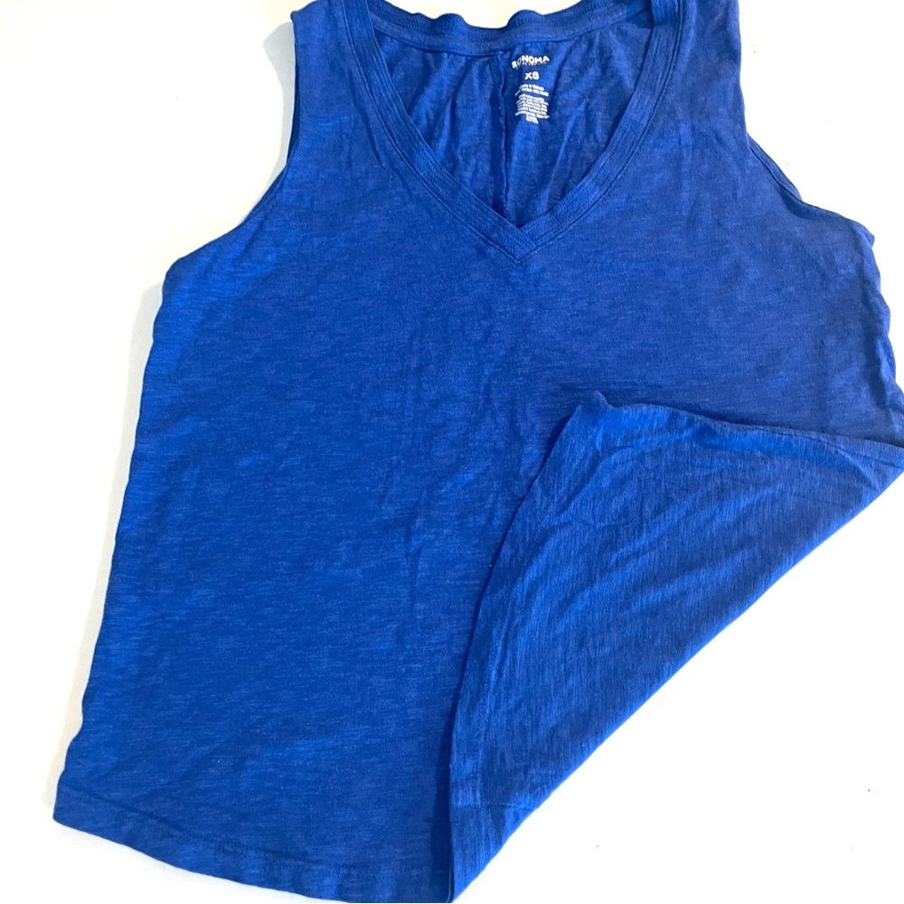 Sonoma Royal Blue V-Neck Tank Top